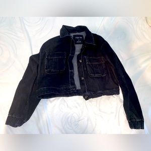 Black jean jacket